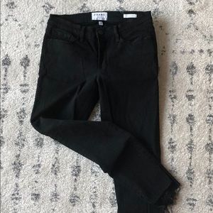 FRAME mid rise Le Skinny de Jeane black jeans